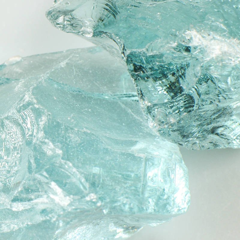Crystal Teal Landscape Glass - Poukt