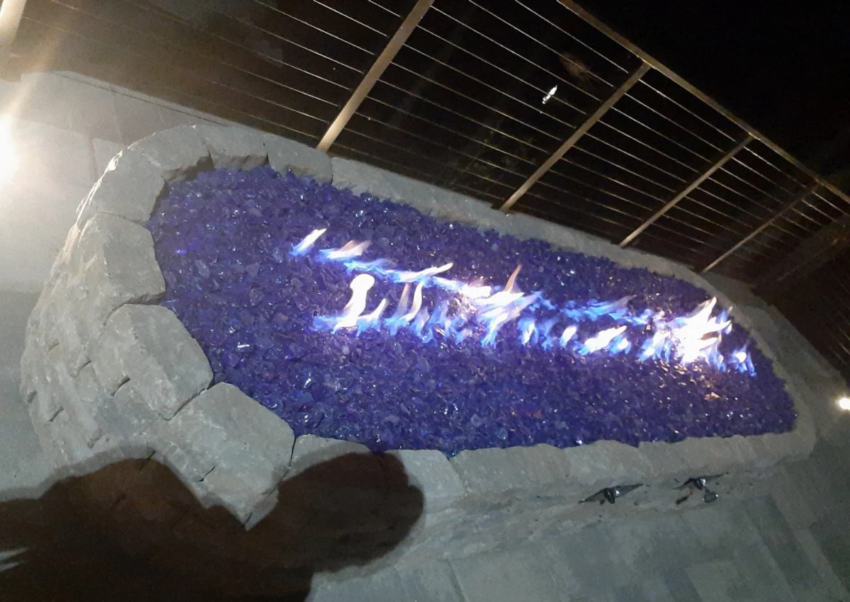 Blue Fire Glass - Poukt