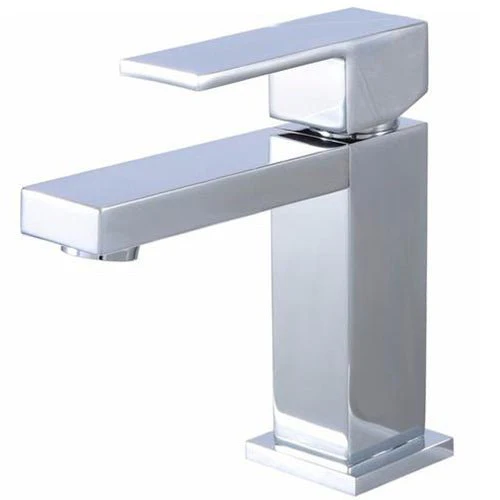 USF-00BSH00 Single Handle Stainless Steel Braided Hose Bathroom Faucet - Poukt