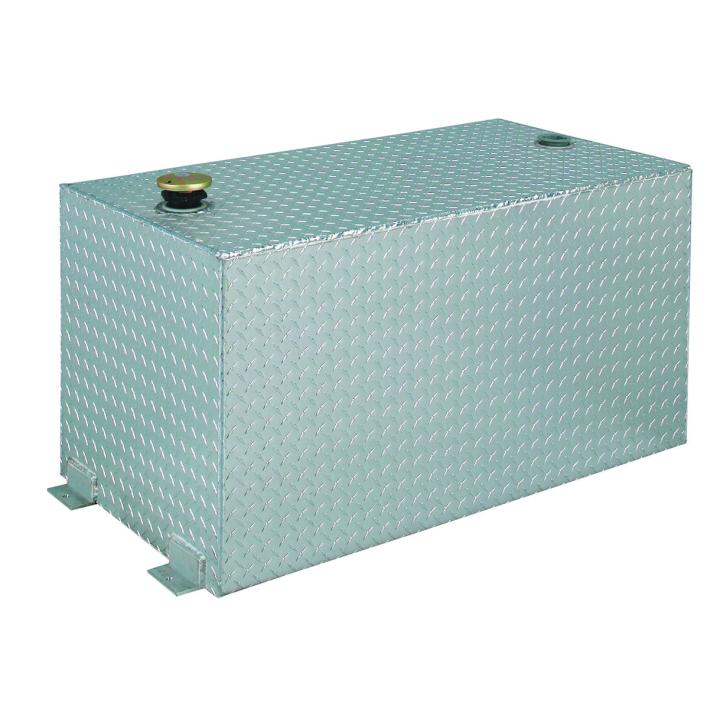 100 Gallon Rectangular Aluminum Liquid Transfer Tank for Trucks - Poukt