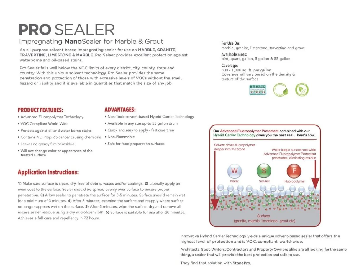 Pro Sealer Impregnating Sealer - Poukt