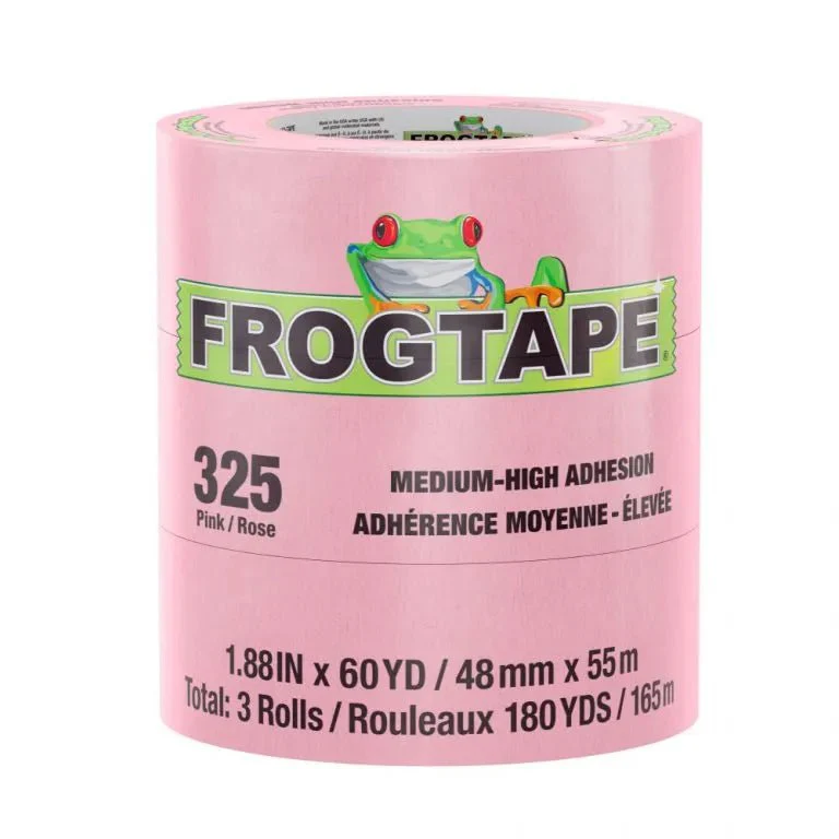 FrogTape  325 Pink Performance Grade High Temperature, Medium-High Adhesion Masking Tape - Poukt