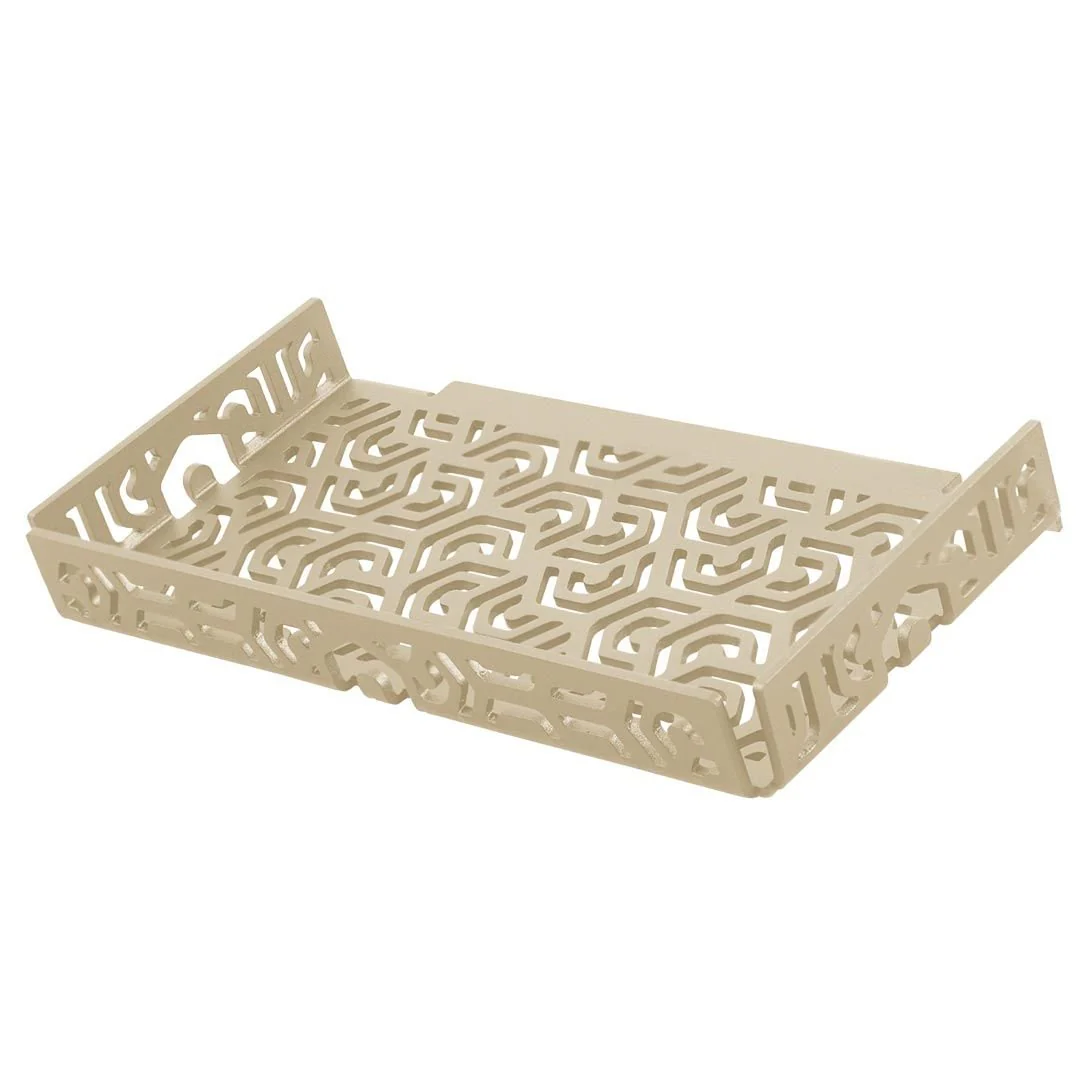 TI-SHELF Rectengular Wall Shelf (Penta) with Lip - Poukt