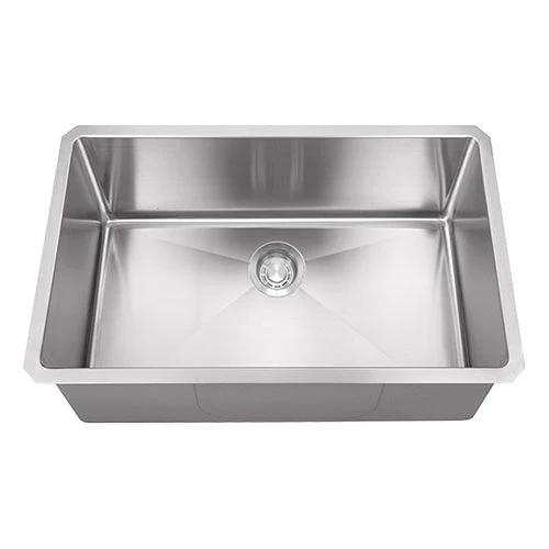 18g Micro Radius 32  18 Single Bowl Undermount Stainless Steel Kitchen Sink - Poukt