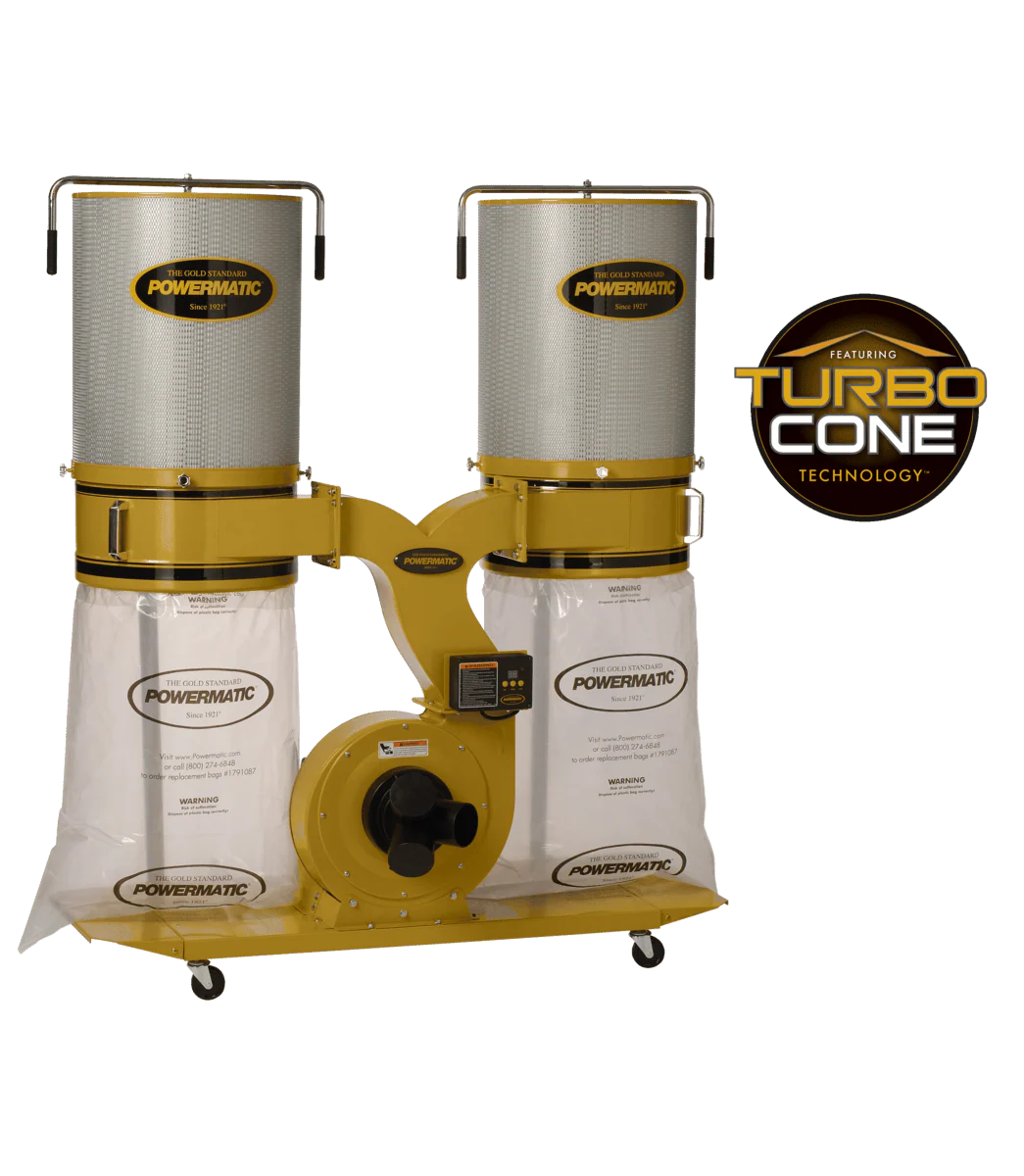 PM1900TX-CK3 Dust Collector, 3HP 3PH 230/460V, 2-Micron Canister Kit - Poukt