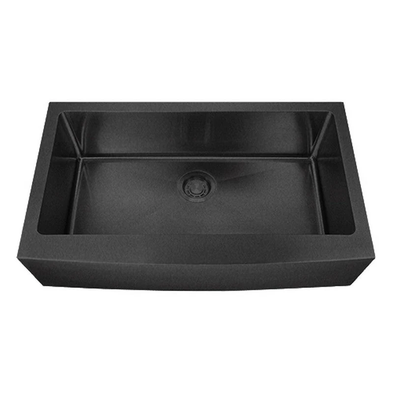 Dakota Sinks DSM-A3620 Signature M-Series 36 Inch Micro Radius Single Bowl Apron Front Kitchen Sink with Bottom Grid - Poukt