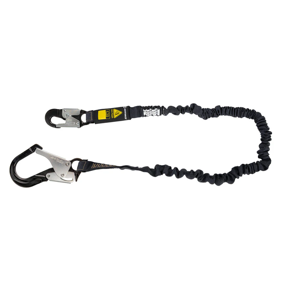 Arc Flash 6   Internal Energy Absorbing Lanyard: Aramid, Alu Rebar Hook - Poukt