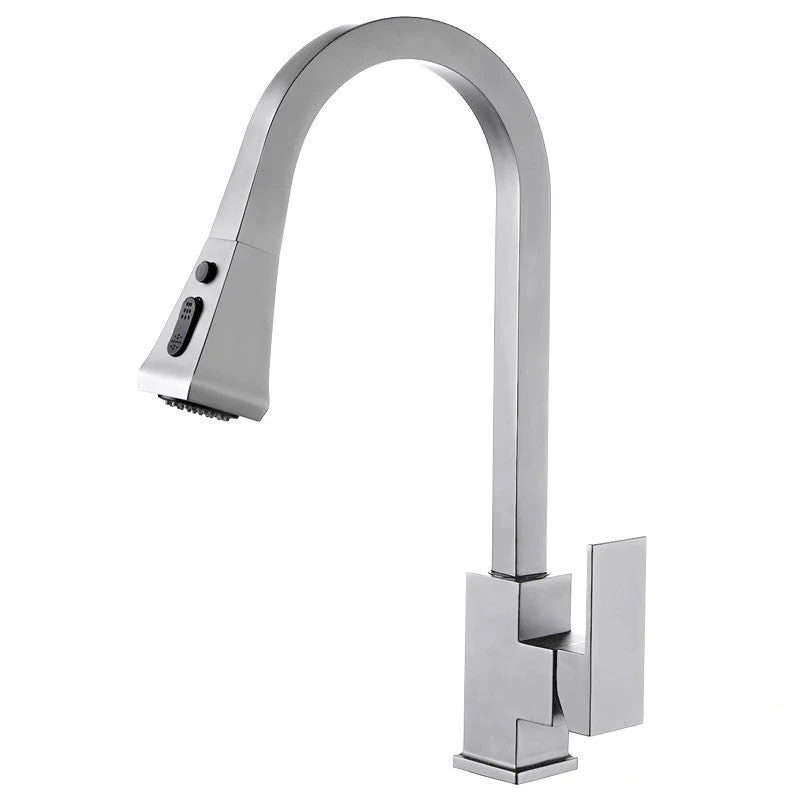 Dakota Sinks 15 7/8 Inch Single Hole Pull-Down Pre-Rinse Kitchen Faucet - Poukt