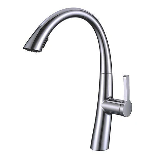 16 Inch Single Hole Pull-Down Pre-Rinse Kitchen Faucet - Poukt