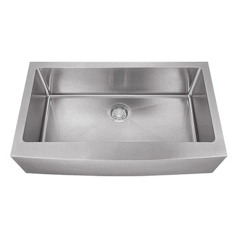 Dakota Sinks DSM-A3620 Signature M-Series 36 Inch Micro Radius Single Bowl Apron Front Kitchen Sink with Bottom Grid - Poukt