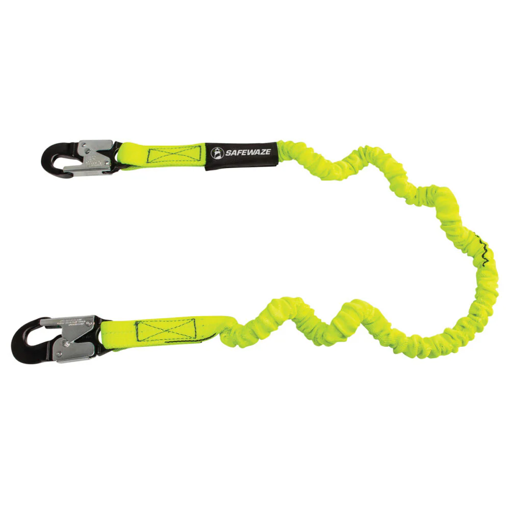 PRO 6   Stretch Internal Energy Absorbing Lanyard: Alu Snap Hook - Poukt