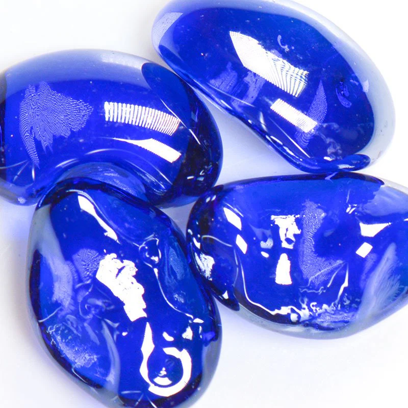 Blueberry Iridescent Jelly Bean Glass - Poukt