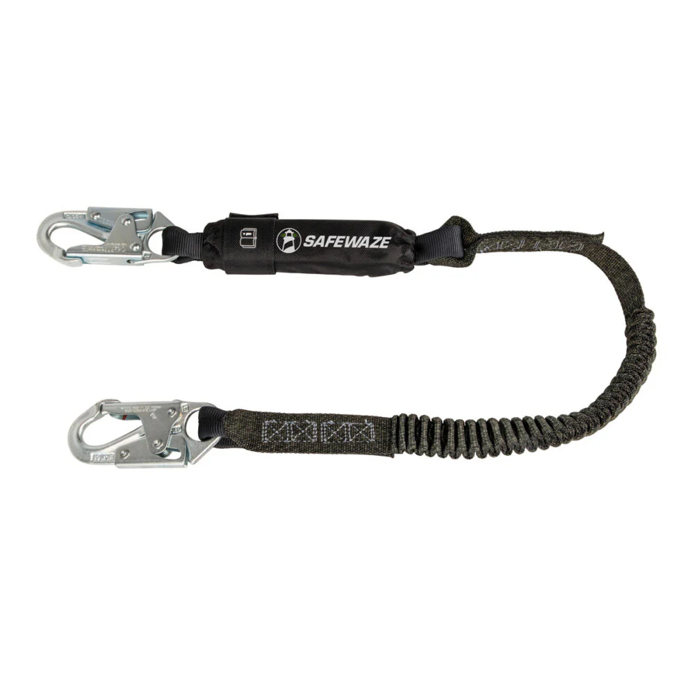 PRO 6   Stretch Energy Absorbing Lanyard: Snap Hook - Poukt