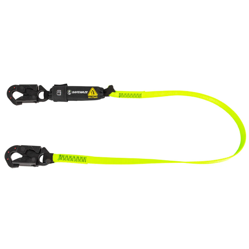 Arc Flash 6   Energy Absorbing Lanyard: Dielectric Snap Hook - Poukt