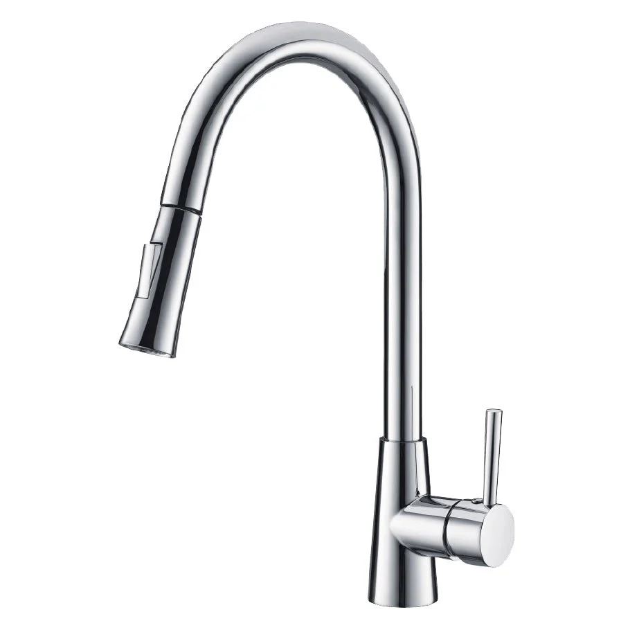 USF-16KPO00 Single Handle Kitchen Faucet - Chrome - Poukt