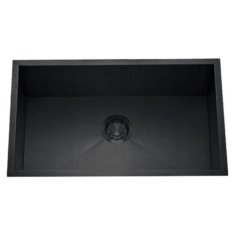 Dakota Sinks DSZ-3218 Signature Z-Series 32 Inch Zero Radius Single Bowl Undermount Stainless Steel Kitchen Sink with Bottom Grid - Poukt