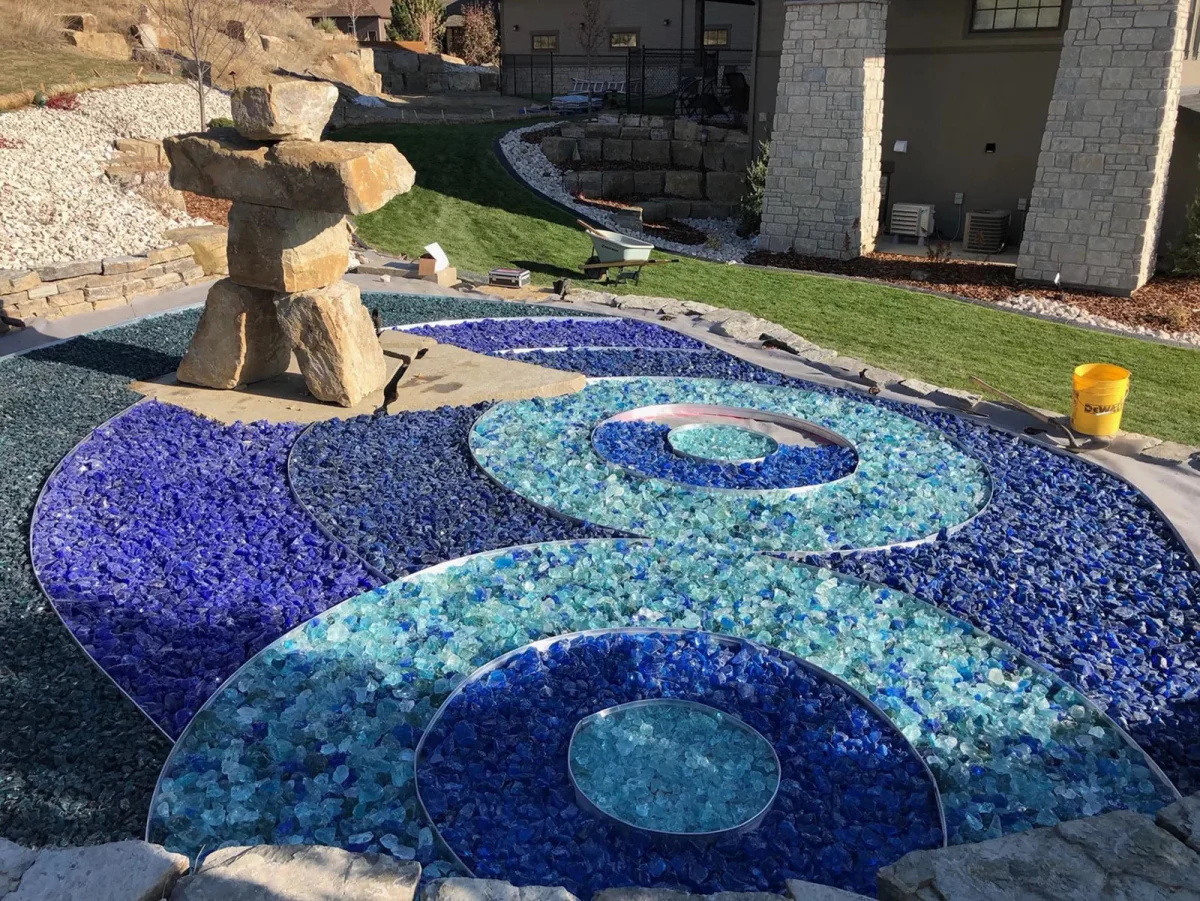 Caribbean Mix Landscape Glass - Poukt