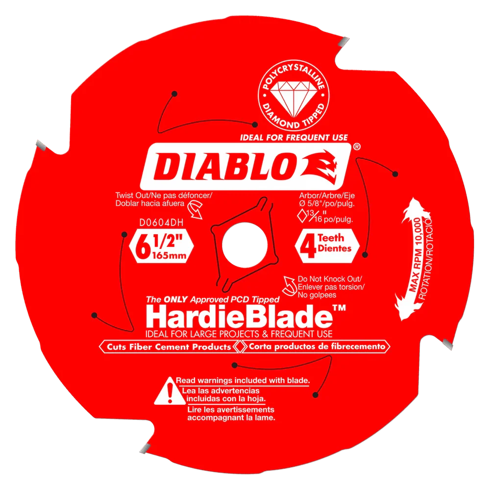 6-1/2 in. x 4 Tooth Fiber Cement - 5 per Order - Poukt