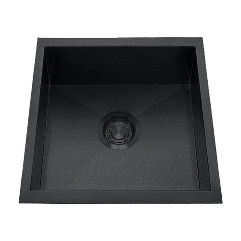 Dakota Sinks DSZ-1616 Signature Z-Series 16 Inch Zero Radius Single Bowl Undermount Stainless Steel Bar Sink with Bottom Grid - Poukt