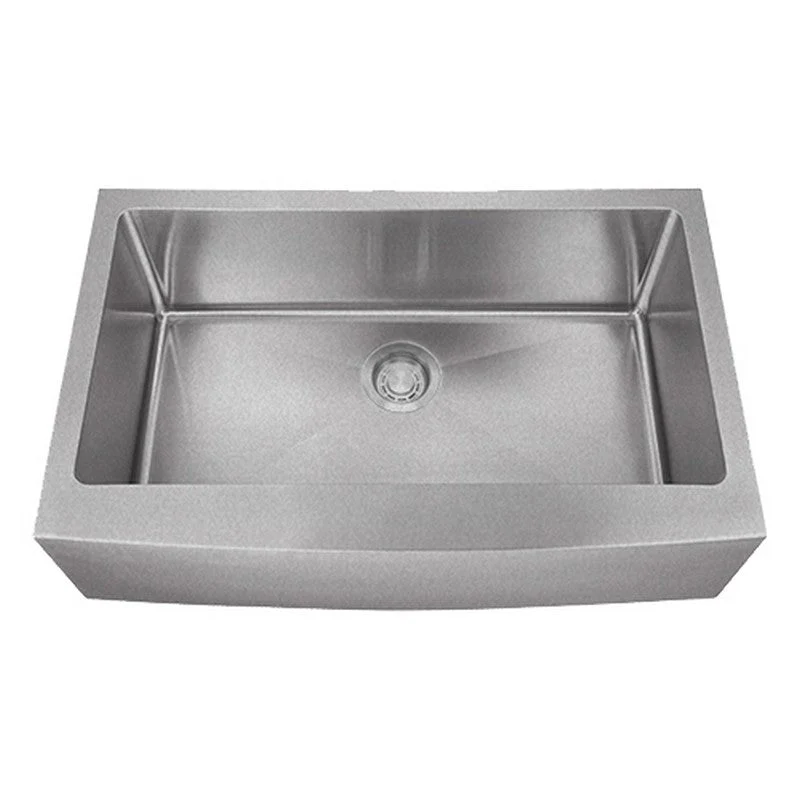 Dakota Sinks DSM-A3320 Signature M-Series 33 Inch Micro Radius Single Bowl Apron Front Kitchen Sink with Bottom Grid - Poukt