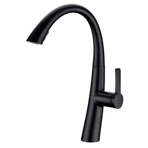 16 Inch Single Hole Pull-Down Pre-Rinse Kitchen Faucet - Poukt