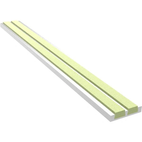 Photoluminescent Inset Ribbed Bar Abrasive Nosing - Poukt