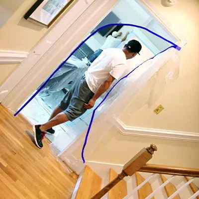 Trimaco E-Z Up  Dust Containment Door Kit - Pack of 6 - Poukt