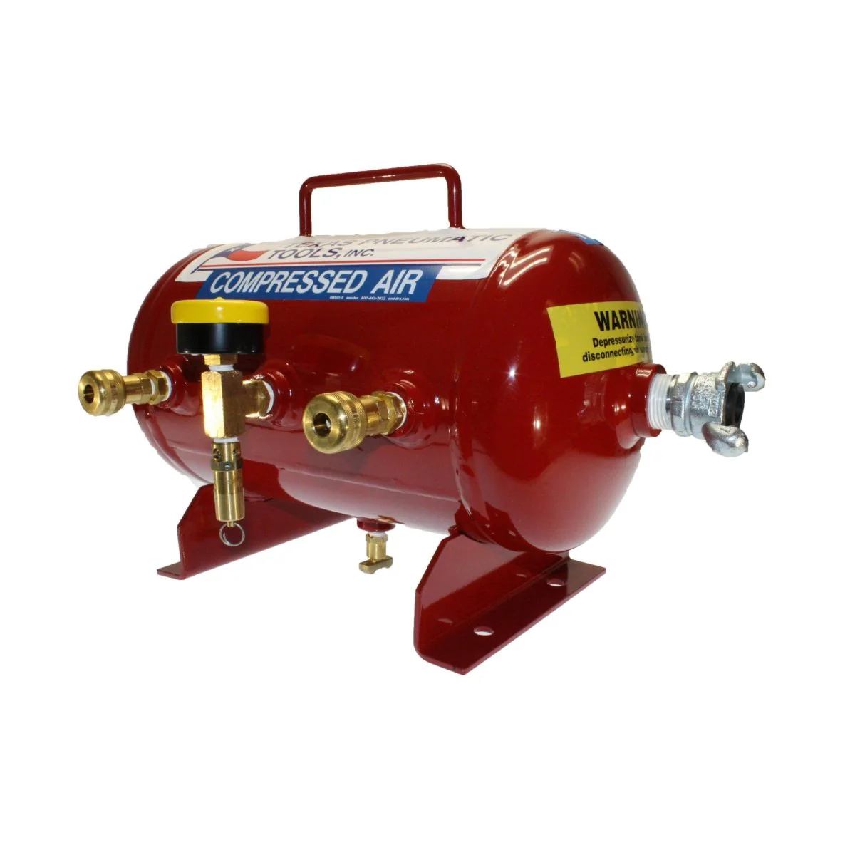 X-3AMF-TQC(1/2) - Air Manifold (2.5 Gal, ASME Tank w/ 1/4