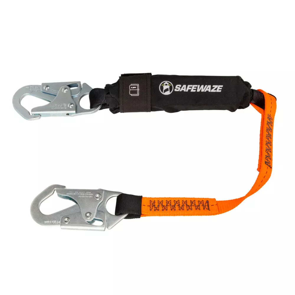 V-Line 6' Energy Absorbing Lanyard: Snap Hook - Poukt