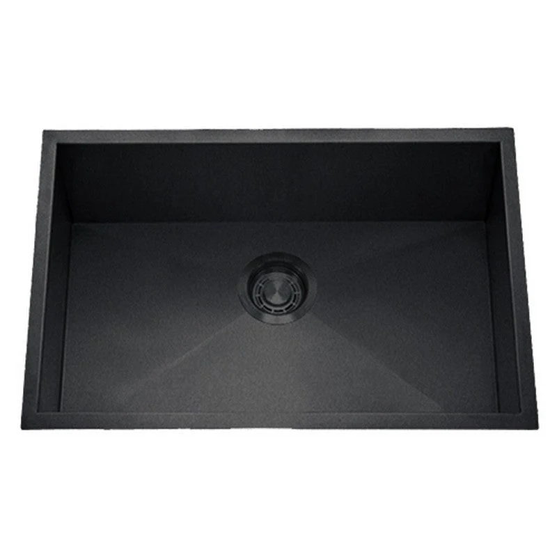 Dakota Sinks DSZ-2718 Signature Z-Series 27 Inch Zero Radius Single Bowl Undermount Stainless Steel Kitchen Sink with Bottom Grid - Poukt