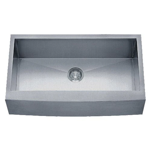 Dakota Sinks DSZ-A3020 Signature Z-Series 30 Inch Zero Radius Single Bowl Apron Front Stainless Steel Kitchen Sink with Bottom Grid - Poukt