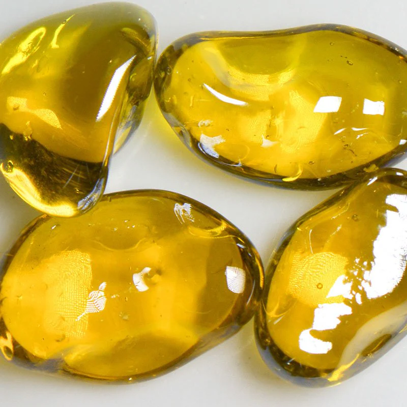 Pineapple Iridescent Jelly Bean Glass - Poukt