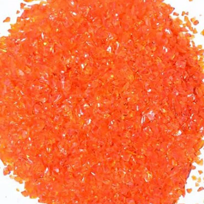 Flat Orange Terrazzo Glass - Poukt
