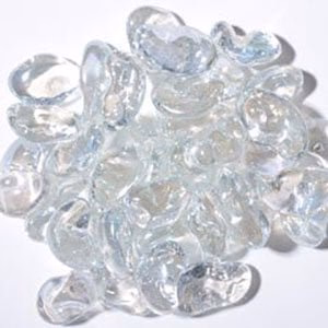 Glacier Ice Iridescent Jelly Bean Glass - Poukt
