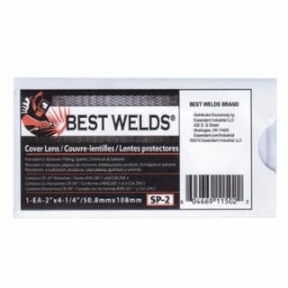 Cover Lens, Scratch/Static Resistant, 4-1/4 in x 2 in, 100% CR-39 Plastic - 50 per Order - Poukt
