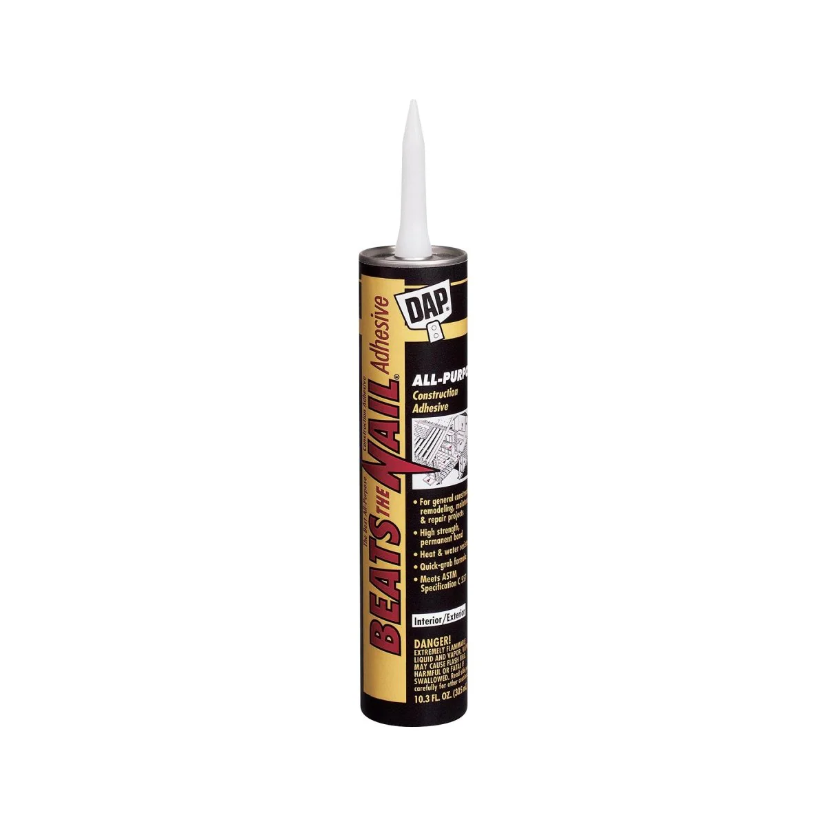 Dap Beats The Nail All-Purpose Construction Adhesive (48 Count) - Poukt