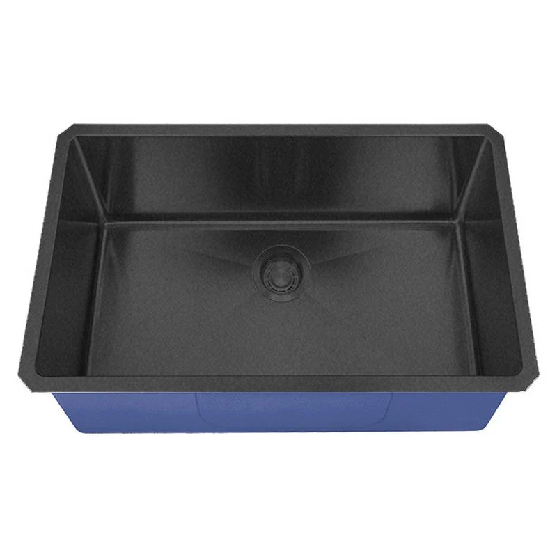 Dakota Sinks DSM-3218 Signature M-Series 32 Inch Micro Radius Single D-Bowl Undermount Kitchen Sink with Bottom Grid - Poukt