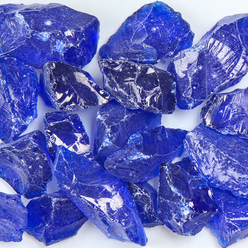Dark Blue Terrazzo Glass - Poukt