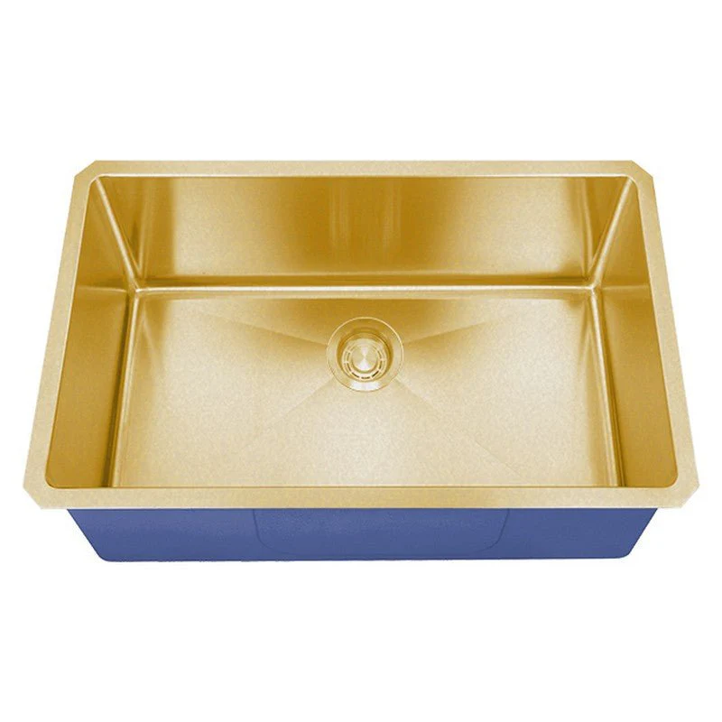 Dakota Sinks DSM-3218 Signature M-Series 32 Inch Micro Radius Single D-Bowl Undermount Kitchen Sink with Bottom Grid - Poukt