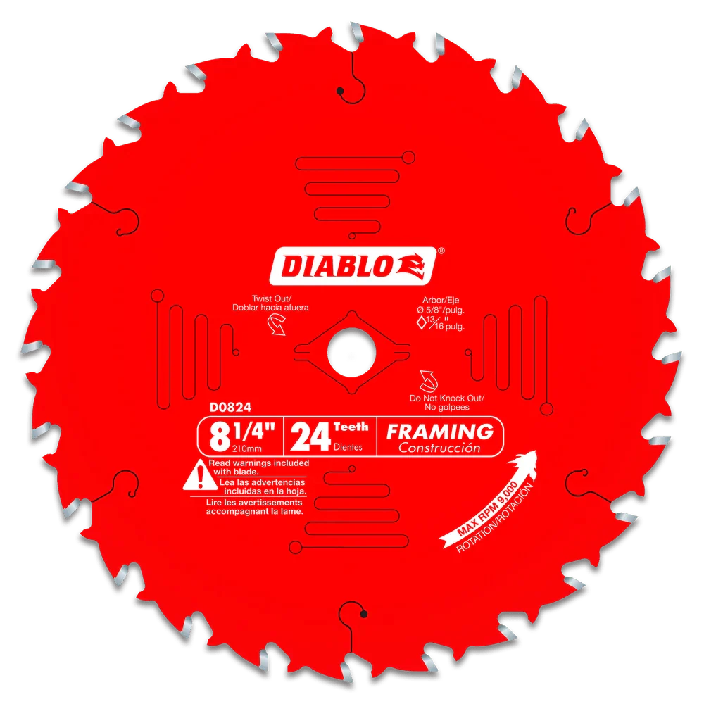 8-1/4 in. x 24 Tooth Framing Saw Blade - 15 per Order - Poukt