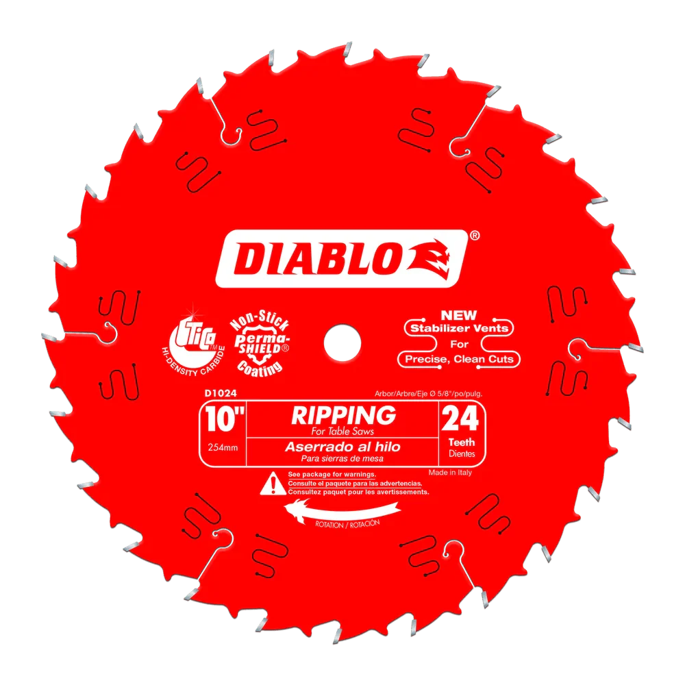 10 in. x 24 Tooth Ripping Saw Blade - 10Pack - Poukt