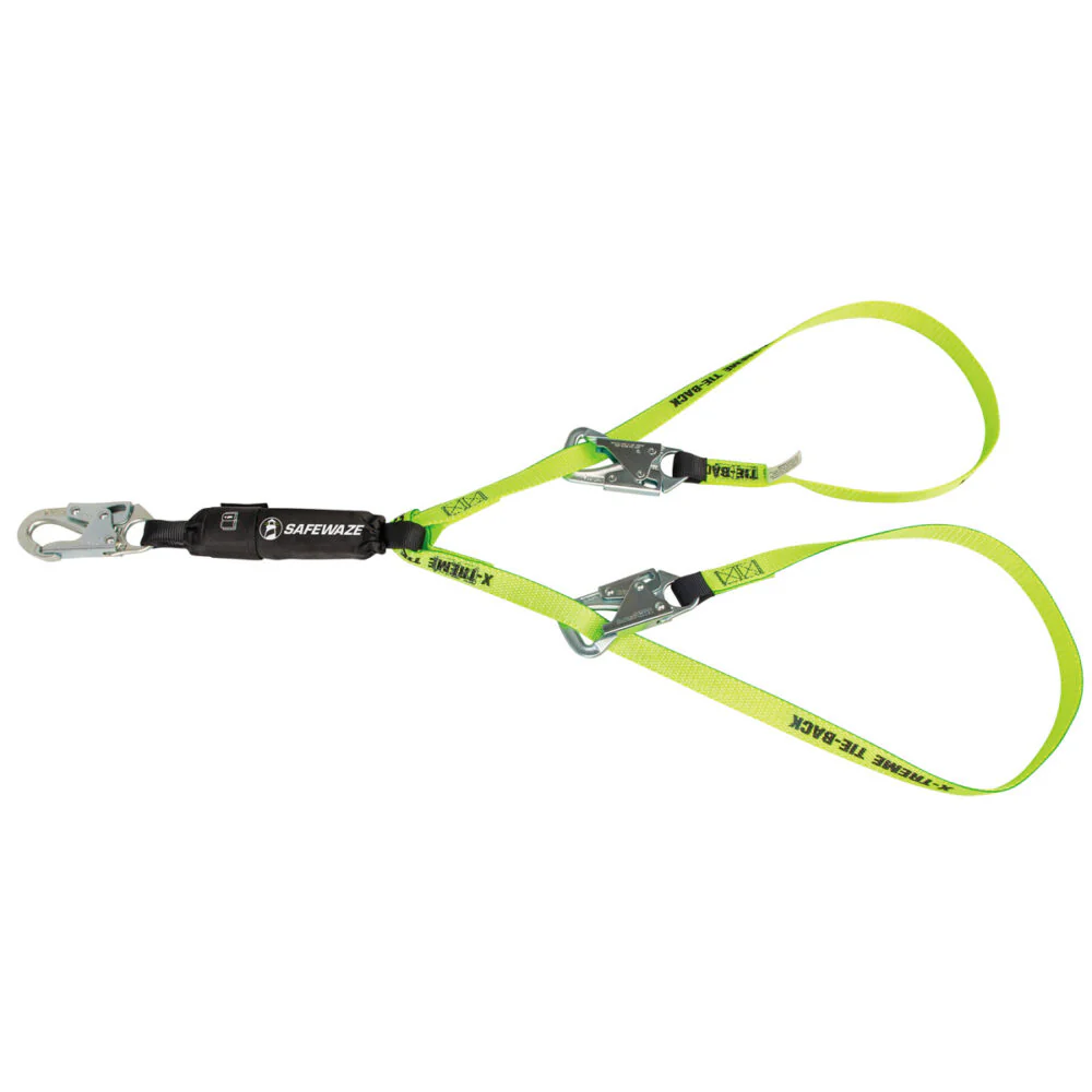 PRO 6   Tie-Back Energy Absorbing Lanyard: Dual Leg - Poukt