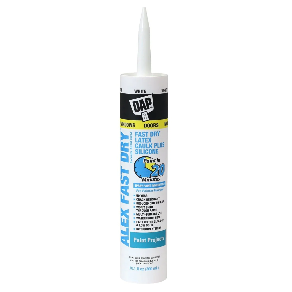 ALEX FAST DRY  Acrylic Latex Caulk Plus Silicone (24 Count) - Poukt