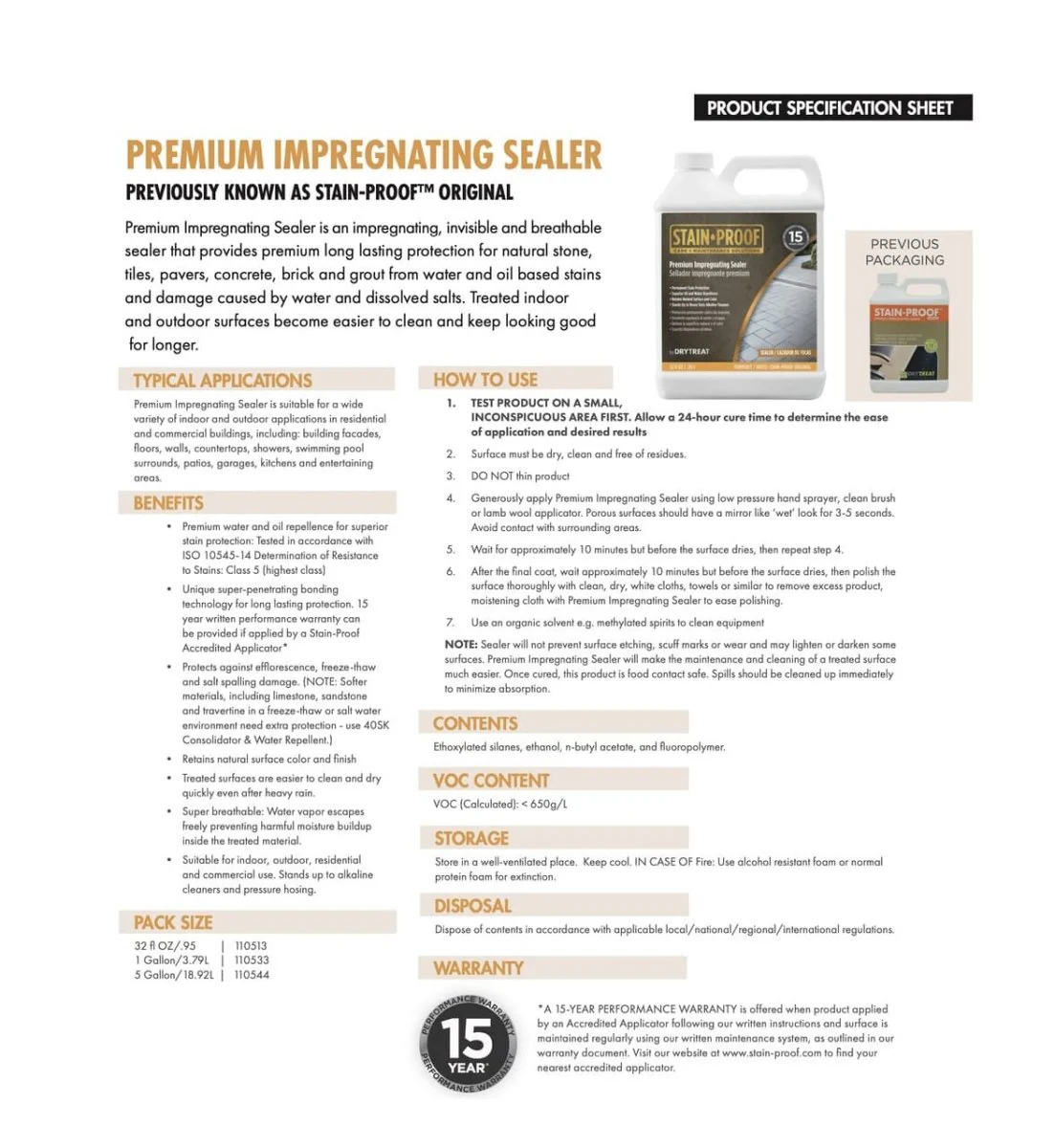 Dry-Treat Premium Impregnating Sealer (Stainproof Sealer) - Poukt
