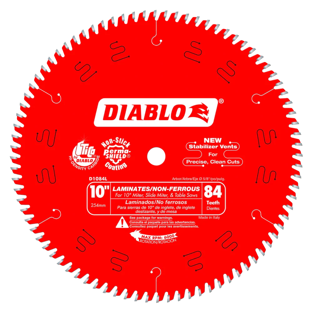 10 in. x 84 Tooth Laminates & Non-Ferrous Metals Saw Blade - 4 per Order - Poukt