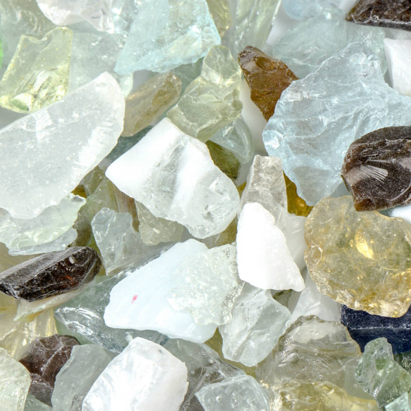 Confetti Mix Fire Glass - Poukt