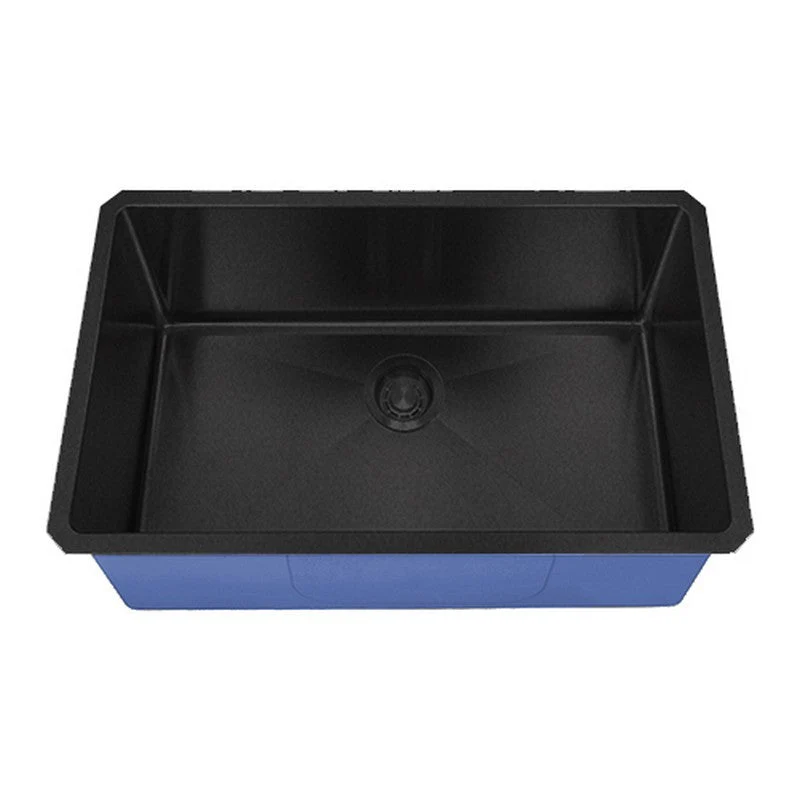 Dakota Sinks DSM-2718 Signature M-Series 27 Inch Micro Radius Single D-Bowl Undermount Kitchen Sink with Bottom Grid - Poukt