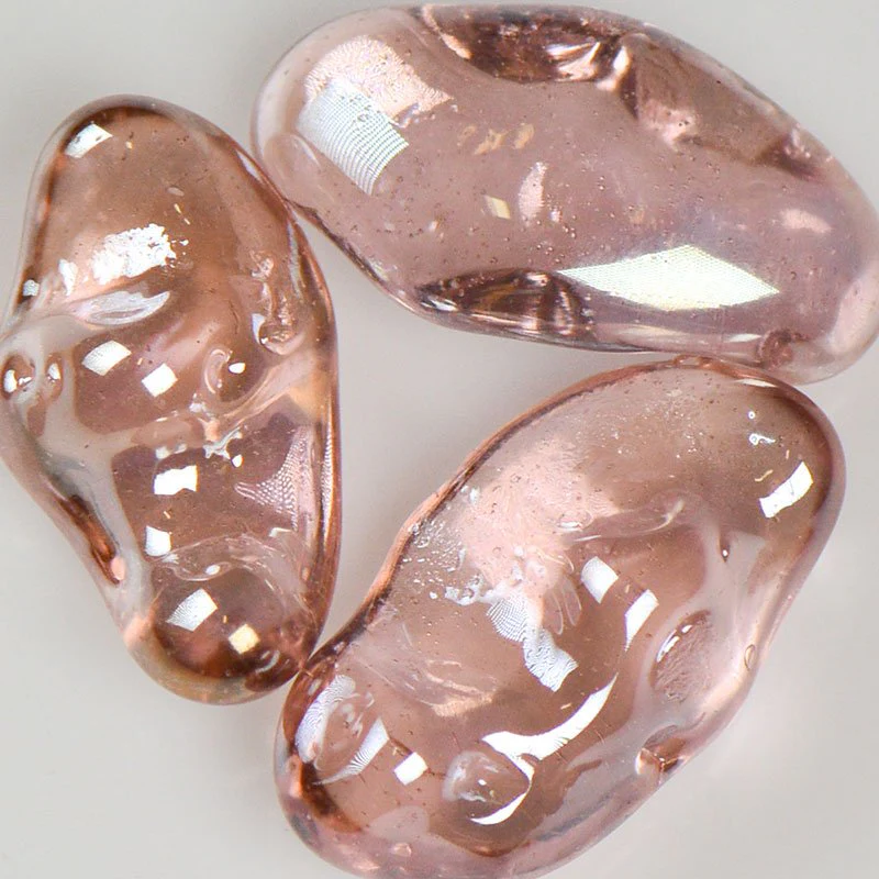 Cotton Candy Iridescent Jelly Bean Glass - Poukt