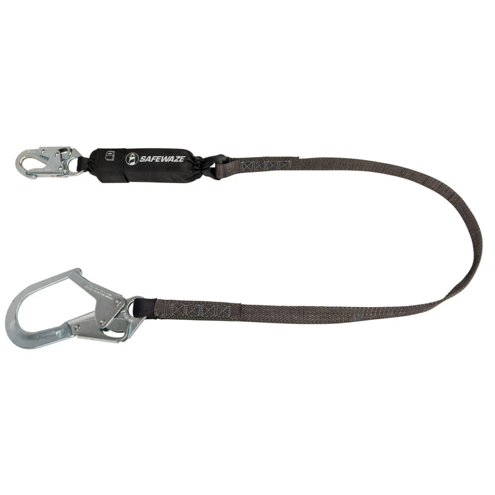 Heavyweight 6   Energy Absorbing Lanyard: Rebar Hook - Poukt