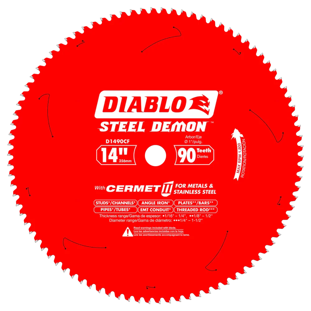 14 in. x 90 Tooth Cermet II Saw Blade for Metals and Stainless Steel - 2 per Order - Poukt